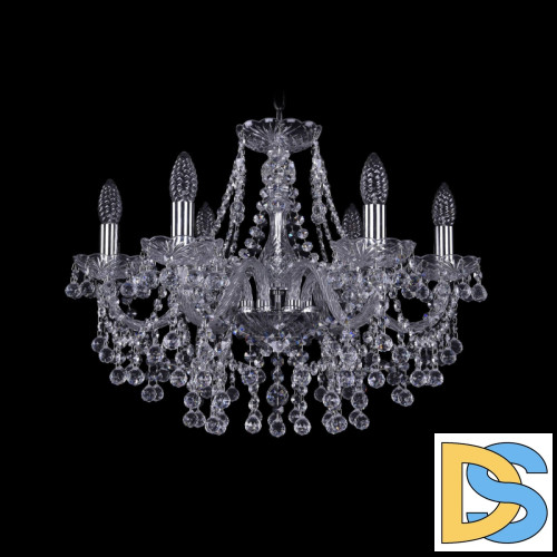 Подвесная люстра Bohemia Ivele Crystal 1409/6/195 Ni