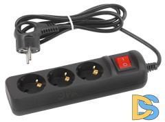 Удлинитель электрический Эра UX-3es-1,5m-B Б0057727