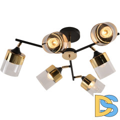 Люстра на штанге Reluce 01555-3.3-06B BK+FGD