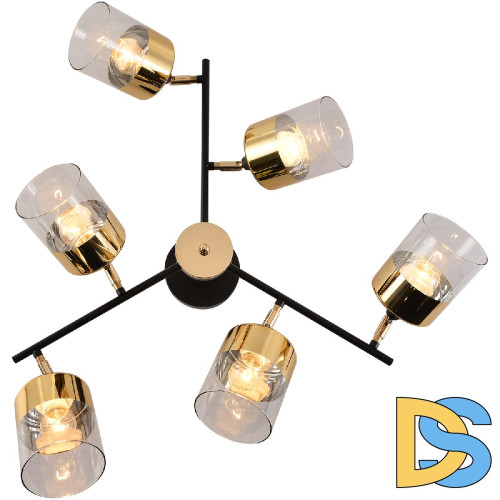 Люстра на штанге Reluce 01555-3.3-06B BK+FGD