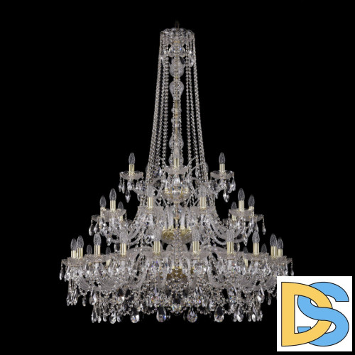 Подвесная люстра Bohemia Ivele Crystal 1411/20+10+5/400/h-158/3d G