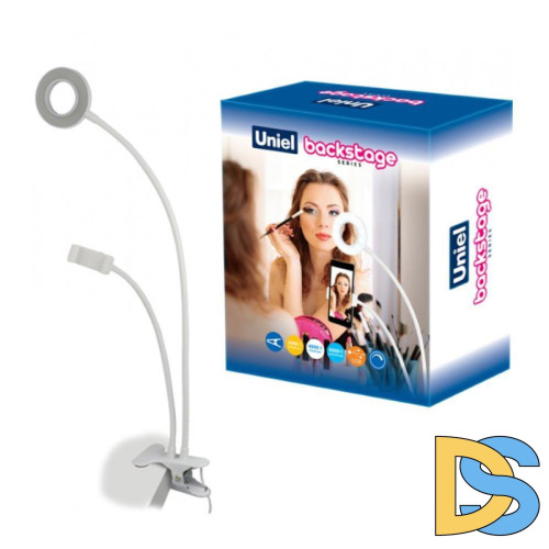 Настольная лампа (UL-00006867) Uniel Backstage ULK-F51-8W/SW/Dim IP20 White