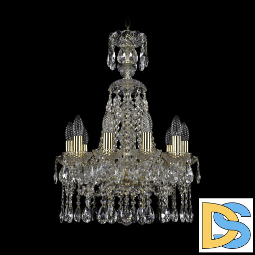 Подвесная люстра Bohemia Ivele Crystal 1413/10/141/XL-60 G