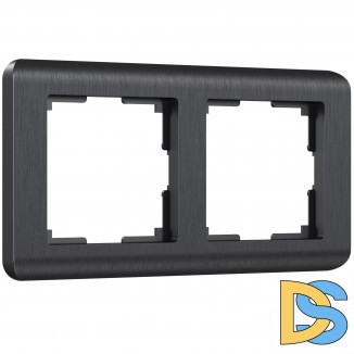 Рамка на 2 поста (графит) W0022104