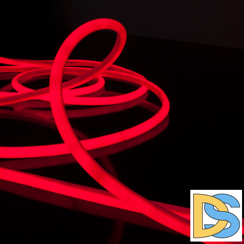 Светодиодный гибкий неон Elektrostandard 220V 9,6W 144Led 2835 IP67 круглый красный, 50 м 4690389134715