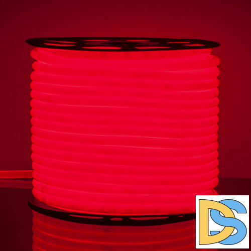 Светодиодный гибкий неон Elektrostandard 220V 9,6W 144Led 2835 IP67 круглый красный, 50 м 4690389134715