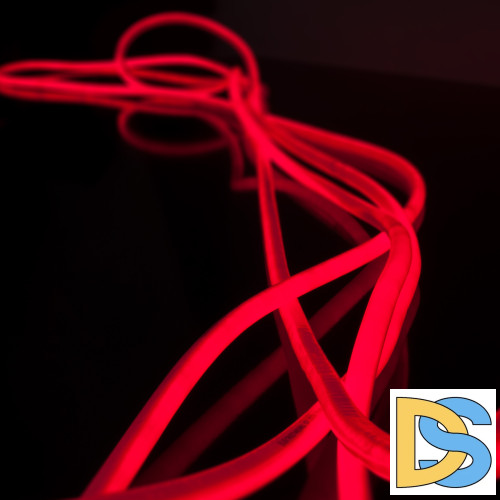 Светодиодный гибкий неон Elektrostandard 220V 9,6W 144Led 2835 IP67 круглый красный, 50 м 4690389134715