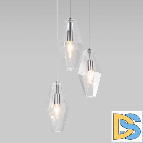 Подвесная люстра Eurosvet Prism 50236/3 прозрачный a058959