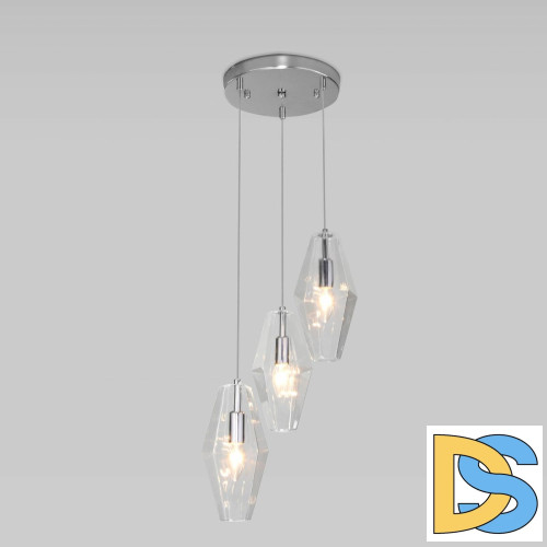 Подвесная люстра Eurosvet Prism 50236/3 прозрачный a058959