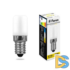 Лампа светодиодная Feron E14 2W 2700K Цилиндр Матовая LB-10 25295