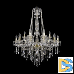Подвесная люстра Bohemia Ivele Crystal 1415/12+6/300/h-108 G