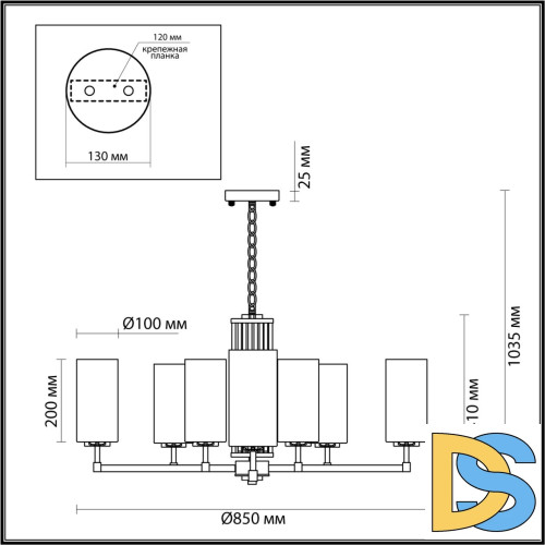 Подвесная люстра Odeon Light Kasali 4990/10