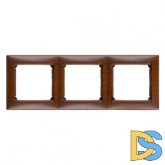 Рамка 3-постовая Legrand Valena тонированное дерево 770313