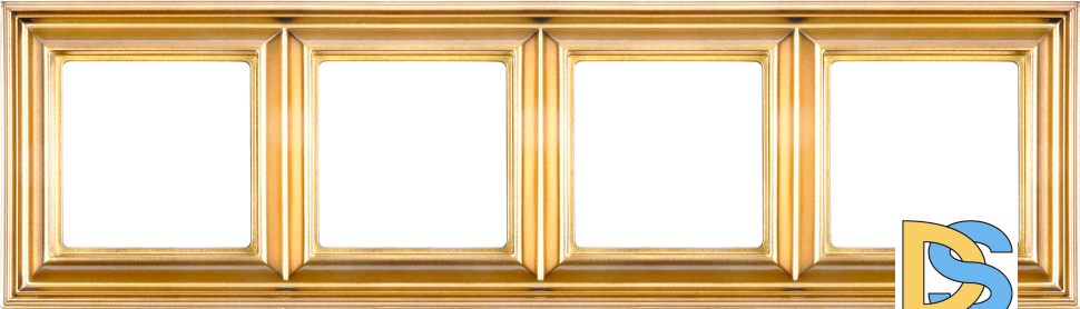 Рамка четырехместная Jung EPD484GO