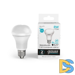 Лампа светодиодная Gauss E14 8W 4100K матовая 63228