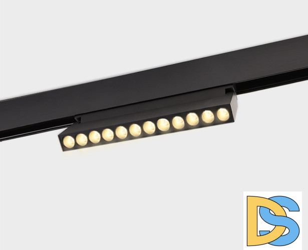 Трековый магнитный светильник Italline Atom IT012-5023 black 3000K