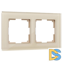Рамка на 2 поста Werkel Favorit (шампань,стекло) W0021111