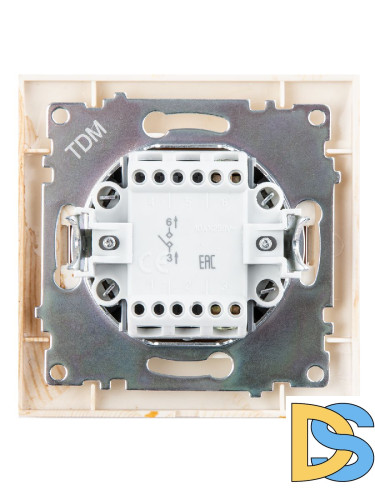 Выключатель одноклавишный Лама TDM Electric SQ1815-0301