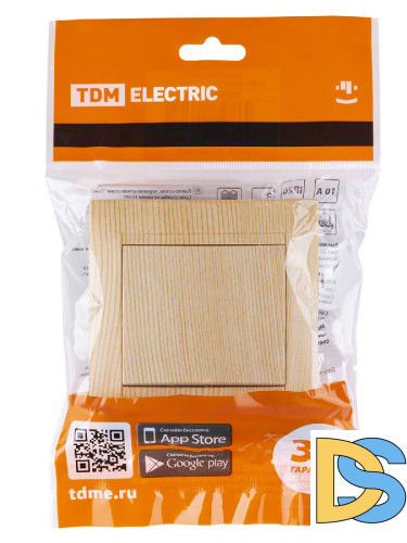 Выключатель одноклавишный Лама TDM Electric SQ1815-0301