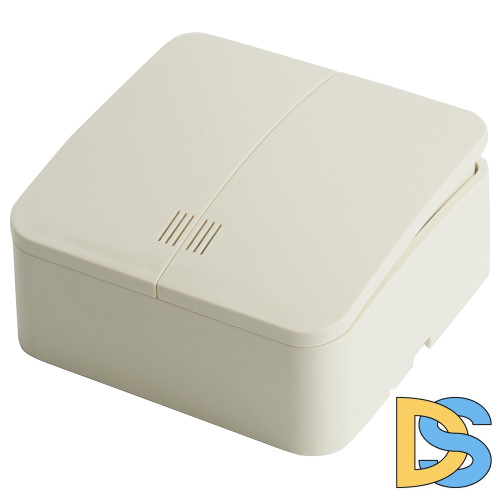 Выключатель двухклавишный с индикатором Stekker София MSW10-21-04 49476