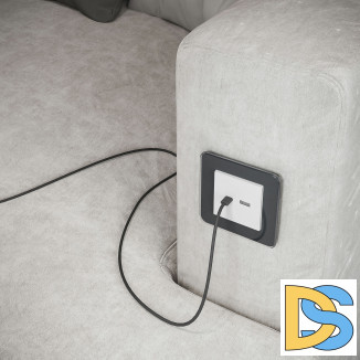 Рамка из стекла на 1 пост Elite графит W0012440