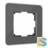 Рамка из стекла на 1 пост Elite графит W0012440