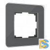 Рамка из стекла на 1 пост Elite графит W0012440