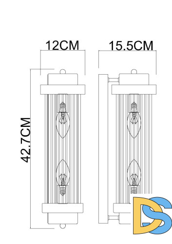Настенный светильник Arte Lamp Hanna A1070AP-2BK