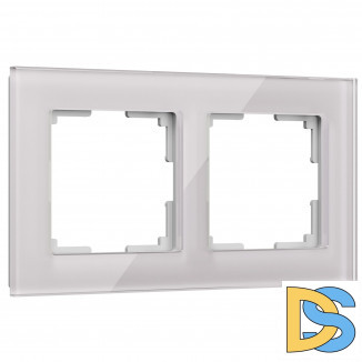 Рамка на 2 поста (дымчатый,стекло) W0021117