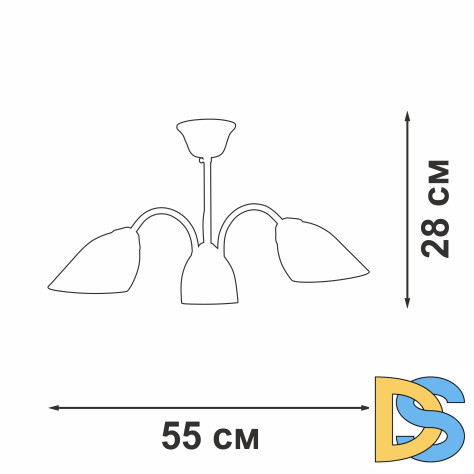 Люстра на штанге Vitaluce V3335-7/3PL
