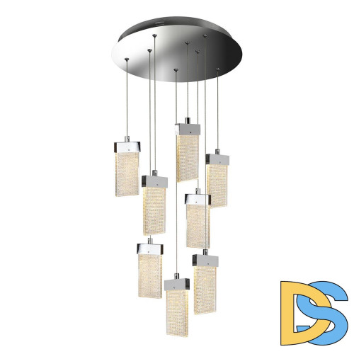 Подвесная светодиодная люстра iLedex Pixel C4430-8R CR