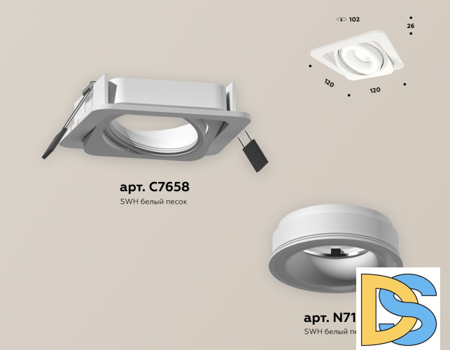 Встраиваемый светильник Ambrella Light Techno Spot XC7658080 (C7658, N7110)