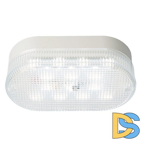 Настенно-потолочный светильник Feron 51511 Светодиодный светильник серии TR ЖКХ Овал 12Вт, 4000К, призма, IP53