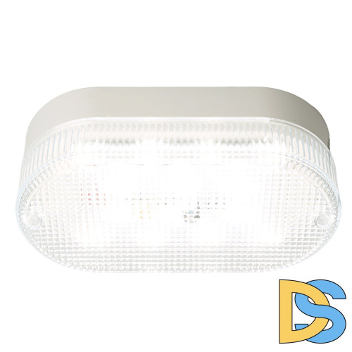 Настенно-потолочный светильник Feron 51511 Светодиодный светильник серии TR ЖКХ Овал 12Вт, 4000К, призма, IP53