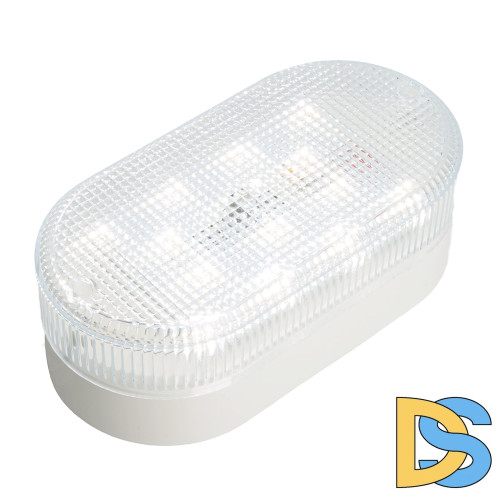 Настенно-потолочный светильник Feron 51511 Светодиодный светильник серии TR ЖКХ Овал 12Вт, 4000К, призма, IP53