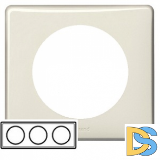 Рамка Legrand Celiane 3-постовая слоновая кость 068693