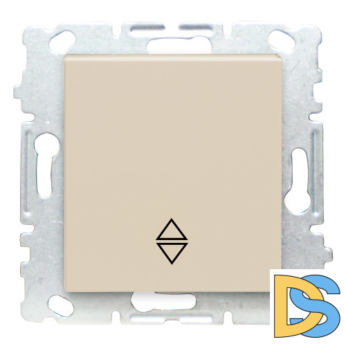 Переключатель проходной без рамки кремовый Vesta-Electric Cream