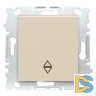 Переключатель проходной без рамки кремовый Vesta-Electric Cream