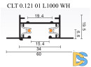 Шинопровод встраиваемый однофазный Crystal Lux CLT 0.121 01 L1000 WH