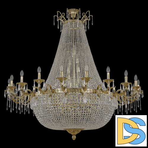 Потолочная люстра Bohemia Ivele Crystal 2201H210/20/160IV/Y1 G