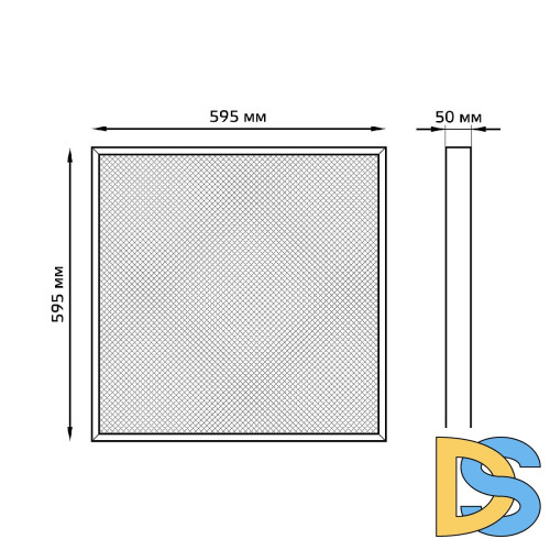 Встраиваемый светодиодный светильник Gauss Mir G1-A0-00070-01G03-2003540