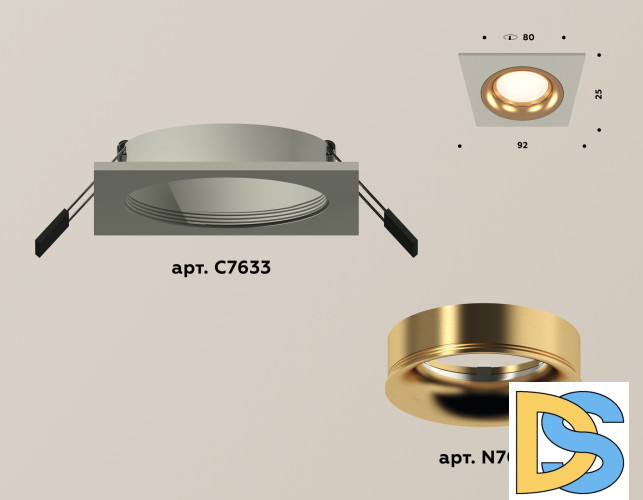 Встраиваемый светильник Ambrella Light Techno XC7633005 (C7633, N7014)
