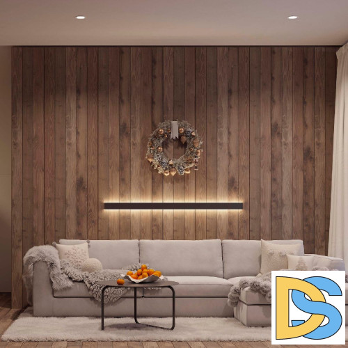 Алюминиевый профиль Arlight WALL-2575-DUAL-2000 ANOD BLACK 052332