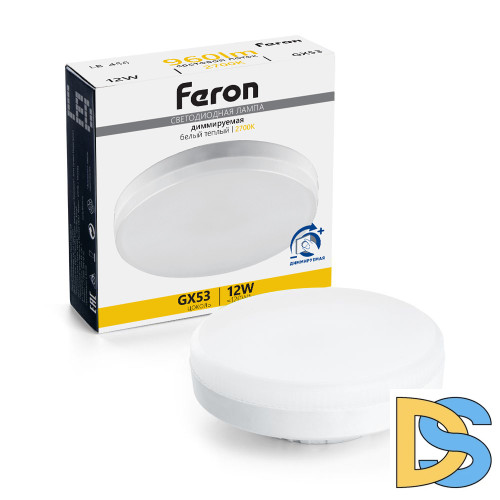 Светодиодная диммируемая лампа Feron LB-456 GX53 12W 2700K 51064