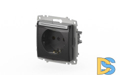 Розетка с крышкой и заземлением ELBI Zena Vega 609-011000-218