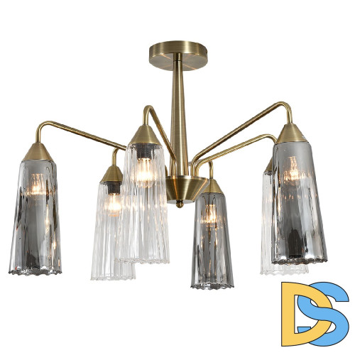 Люстра на штанге Indigo Campana 13028/6R Brass V000509