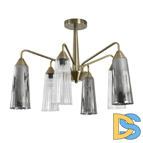 Люстра на штанге Indigo Campana 13028/6R Brass V000509