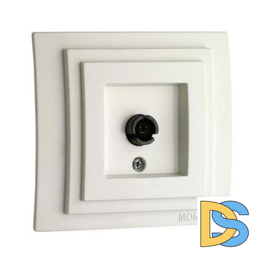 Розетка TV проходная Mono Electric Despina-Larissa слоновая кость 500-000105-137