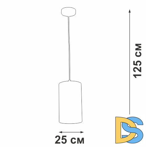 Подвесной светильник Vitaluce V2895-0/1S