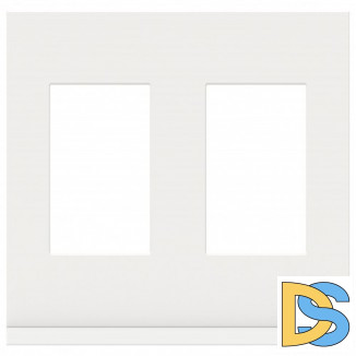 Рамка 2-ая (двойная), Стекло Белое, серия Unica Pure, Schneider Electric